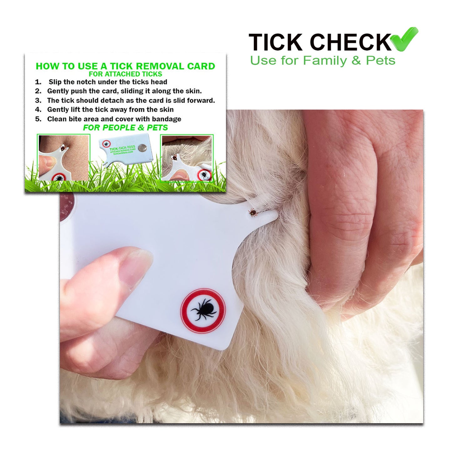 Attached & Crawling Tick Removal Kit -Travel Pouch with 32 Crawling Tick Removal Pads